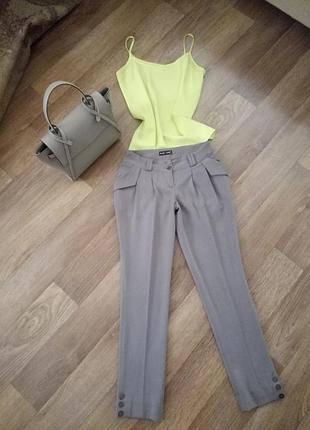 Брюки 7/8 цвета тауп