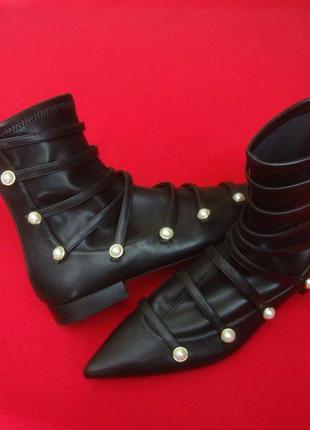 Сапоги zara black оригинал 35-36 разм 23cm