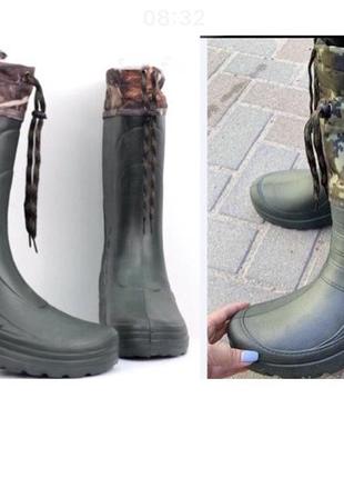 Акція!!! мужские сапоги 41-46р eva утепление ,чоботи,резина,рибалка
