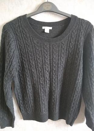 Светр жіночий сірий h&m