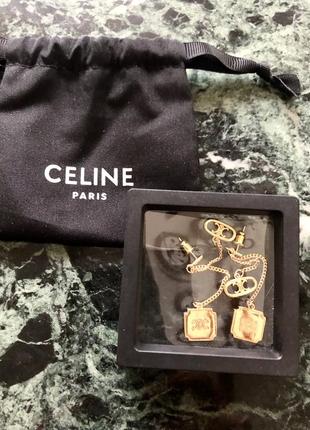 Сережки в стилі celine