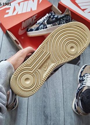 Кроссовки nike travis scott x nike air force low cactus jack 8