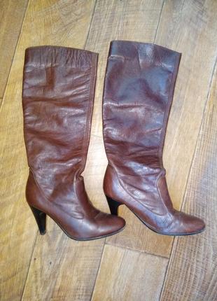 Чоботи шкіра. 38 розмір.