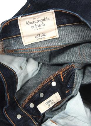 Щільні завужені джинси темно - сині3 фото