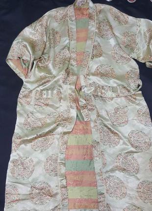 Китайський шовковий халат, кімоно5 фото