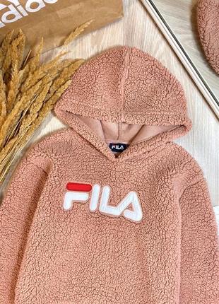 Плюшевое худи от fila, оригинал❤️