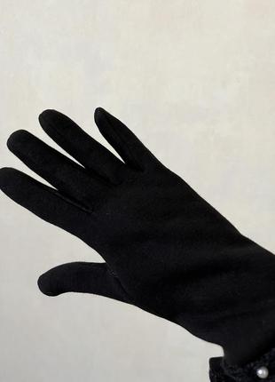 Рукавички жіночі чорні зима4 фото