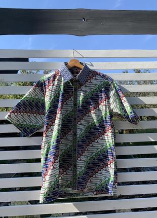 Акцентна принтована сорочка в японському стилі chairman get the exclusive