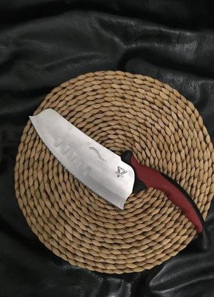 Большой кухонный нож с пилкой contour pro knives контр про1 фото