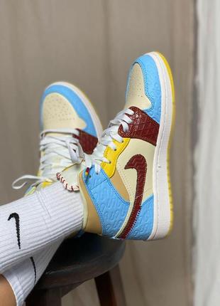 Жіночі кросівки nike air jordan 1 женские кроссовки найк джордан