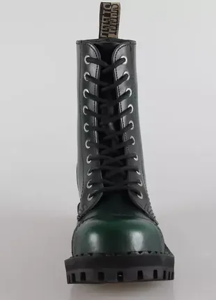 Ботинки оригинал steel берцы сапоги 10 eye люверсов натуральная кожа стилы green original зелёный  🔥3 фото