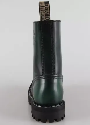 Ботинки оригинал steel берцы сапоги 10 eye люверсов натуральная кожа стилы green original зелёный  🔥5 фото