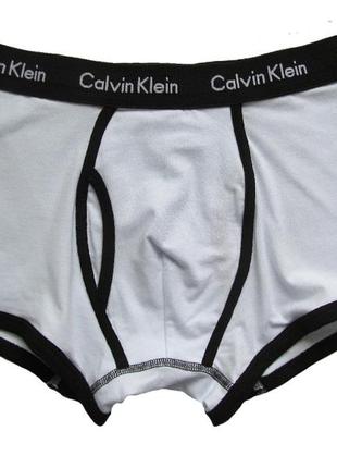 Мужские трусы calvin klein серия ck 365 белые с чёрным кантом.