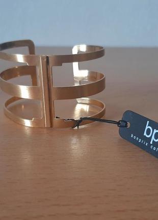 Стильный женский браслет bpc bonprix collection золот  ширгкий бижутерия3 фото
