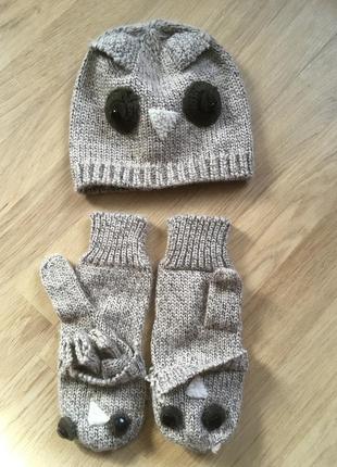 Дитяча шапка та рукавиці