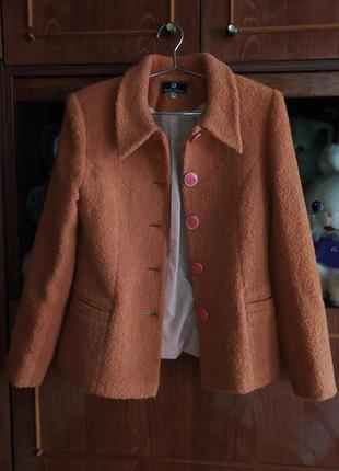 Піджак жіночий осінь/весна стильного  яскравого рудого кольору2 фото
