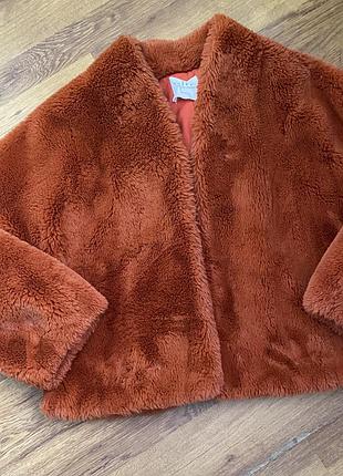 Шубка тедді  з штучного хутра