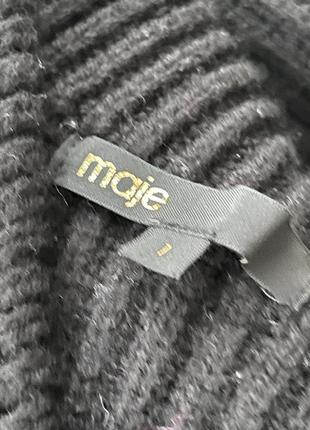 Шерстяной свитер кежуал оверсайз бренд maje6 фото