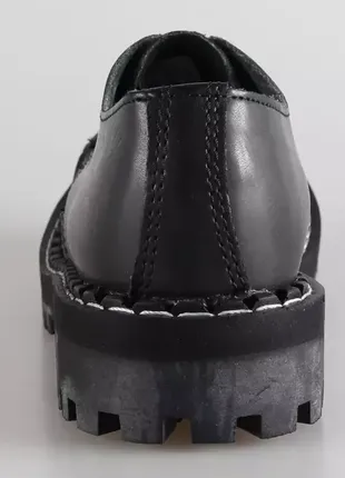 Steel туфли броги берцы ботинки 3 люверсы натуральная кожа железо метал носок сталь чорные стилы 🔥5 фото
