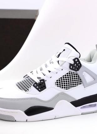 Женские кожаные кроссовки nike j0rdan 4 retro#найк