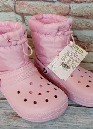 Зимові сапожки крокс crocs classic lined neo puff m4/w6