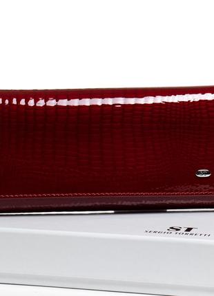 Кошелек lr кожа-лак sergio torretti w501-2 red