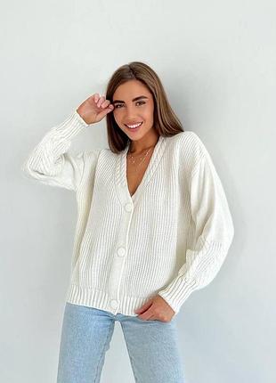 Кофта кардиган джемпер білий жіночий