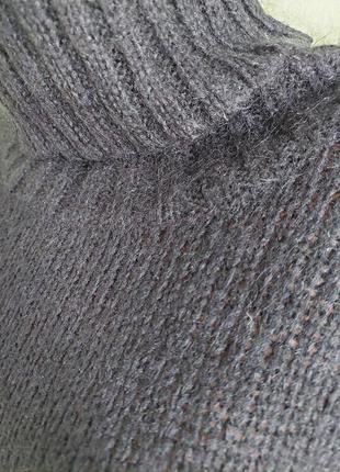 Теплий мохеровий светр з високою горловиною3 фото