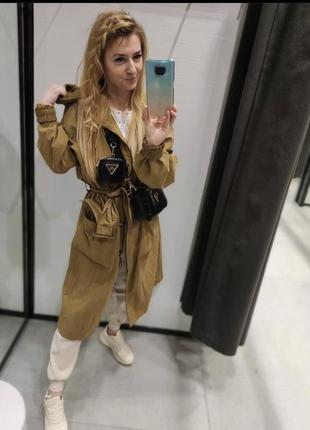 Дуже стильний тренч zara плащ