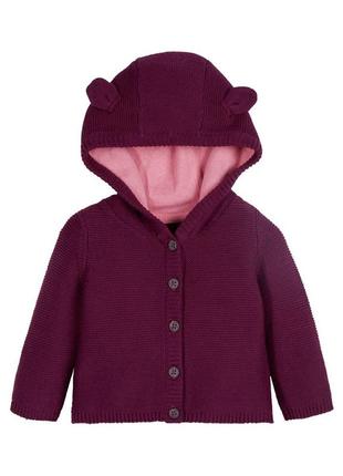 Дитяча кофта lupilu, розмір 62/68, бордова
