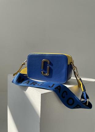 Сумка женская marc jacobs the snapshot yellow blue2 фото