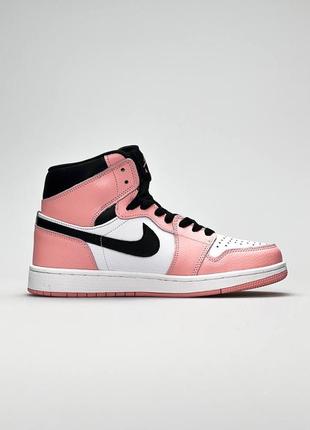 Женские кроссовки nike air jordan high white pink#найк7 фото