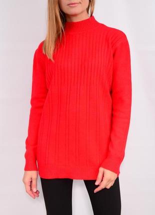 Теплі вязані светри великих розмірів, вишукана якість, червоний5 фото