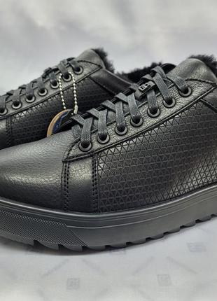 Скидка!зимние комфортные кожаные полуботинки под кеды на цигейке bertoni 40-45р.