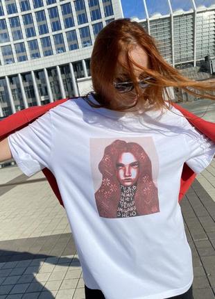 Футболка оверсайз патріотична з авторським принтом унісекс