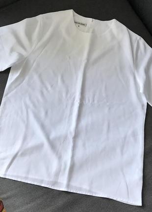 Белая классическая футболка h&m