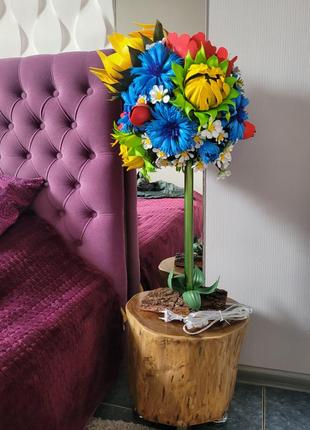 Світильник дизайнерський. патріотичний подарунок.  торшер. нічник.