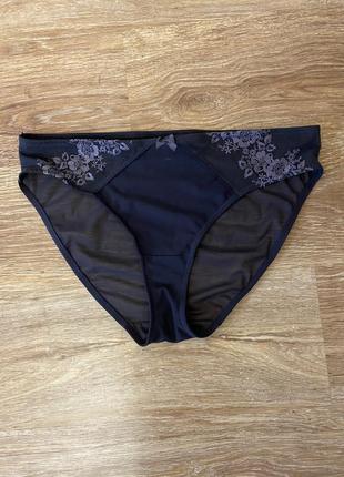Шикарні, ажурні трусики темно синього кольору👌