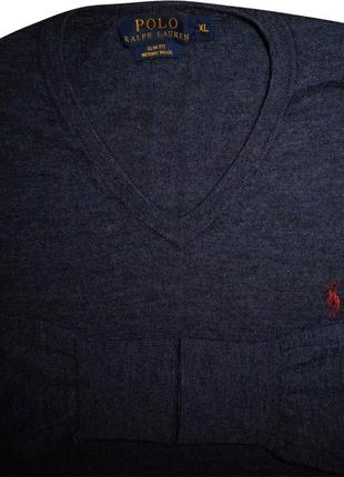 Мужская кофта джемпер шерстяная polo ralph lauren xl m