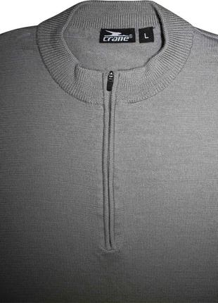 Чоловіча кофта вовняна лонгслив джемпер merino crane l m