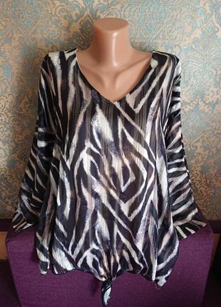 Женская красивая блуза с люрексом большой размер батал 56/58/68 блузка блузочка