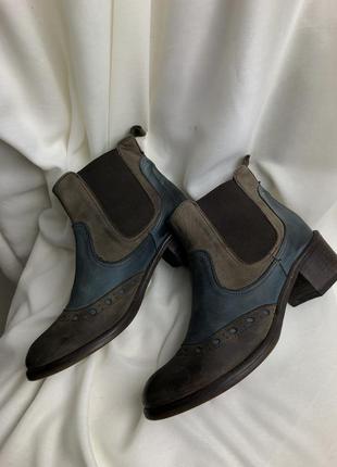 Кожаные ботинки челси falco lavorazione artigiana италия ручная работа натуральная кожа5 фото