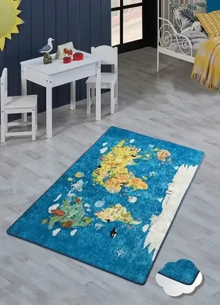 Дитячий килим "карта світу"