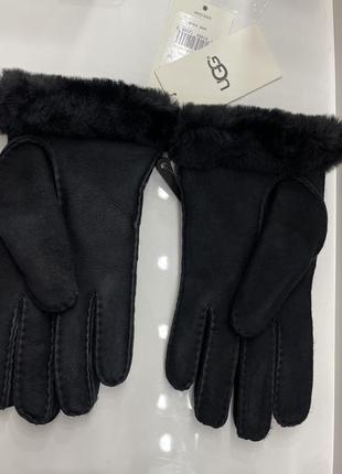 Замшевые перчатки с мехом, овчиной ugg / замшеві рукавички. оригинал