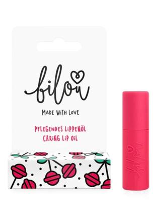 Олія для губ "вишневі цукерки", bilou cherry pops lip oil, 9мл