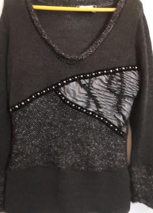 Свитшот пуловер комбинированный го