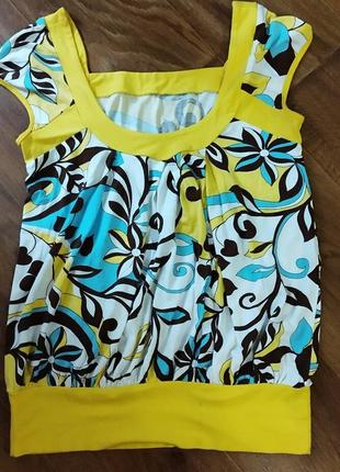 ✳️ яскрава літня, легка блуза, розмір s-m