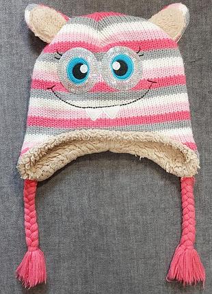Зимова шапка не дівчинку, р. 4-5 років