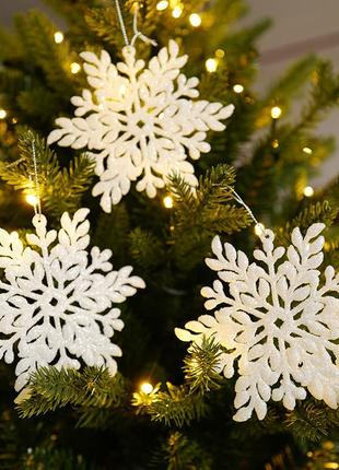 Ялинкові прикраси, іграшки на ялинку, сніжинка, игрушки на елку