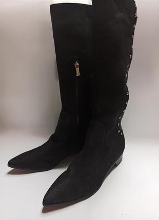 Carrano чоботи жіночі чорні.брендове взуття stock